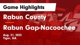 Rabun County  vs Rabun Gap-Nacoochee  Game Highlights - Aug. 31, 2023