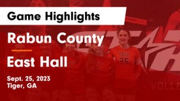 Rabun County  vs East Hall  Game Highlights - Sept. 25, 2023