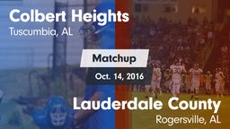 Matchup: Colbert Heights vs. Lauderdale County  2016