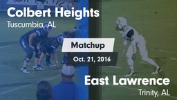 Matchup: Colbert Heights vs. East Lawrence  2016