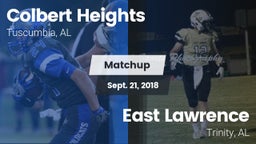 Matchup: Colbert Heights vs. East Lawrence  2018