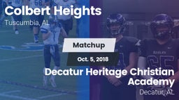 Matchup: Colbert Heights vs. Decatur Heritage Christian Academy  2018