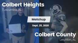 Matchup: Colbert Heights vs. Colbert County  2020
