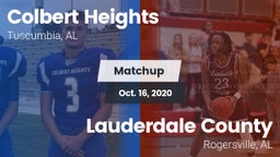 Matchup: Colbert Heights vs. Lauderdale County  2020