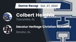 Recap: Colbert Heights  vs. Decatur Heritage Christian Academy  2022