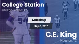 Matchup: College Station vs. C.E. King  2017