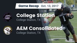 Recap: College Station  vs. A&M Consolidated  2017