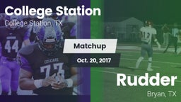 Matchup: College Station vs. Rudder  2017