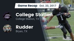 Recap: College Station  vs. Rudder  2017