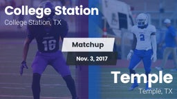 Matchup: College Station vs. Temple  2017