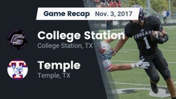 Recap: College Station  vs. Temple  2017
