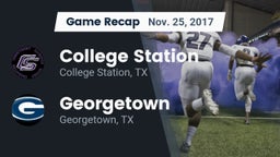 Recap: College Station  vs. Georgetown  2017