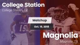 Matchup: College Station vs. Magnolia  2018