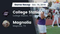 Recap: College Station  vs. Magnolia  2018