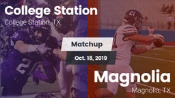 Matchup: College Station vs. Magnolia  2019