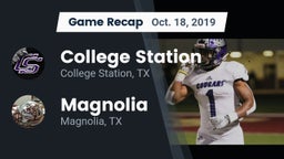 Recap: College Station  vs. Magnolia  2019