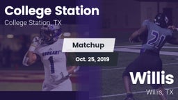 Matchup: College Station vs. Willis  2019