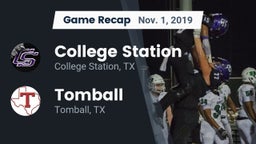 Recap: College Station  vs. Tomball  2019