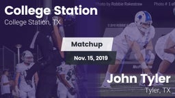 Matchup: College Station vs. John Tyler  2019