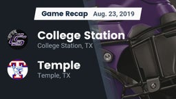 Recap: College Station  vs. Temple  2019