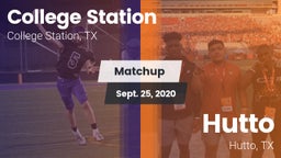 Matchup: College Station vs. Hutto  2020