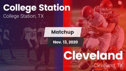 Matchup: College Station vs. Cleveland  2020