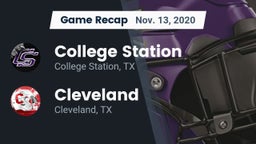 Recap: College Station  vs. Cleveland  2020