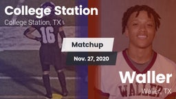 Matchup: College Station vs. Waller  2020