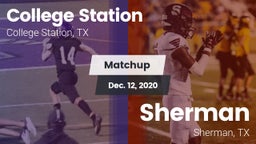 Matchup: College Station vs. Sherman  2020