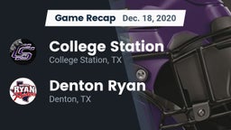 Recap: College Station  vs. Denton Ryan  2020