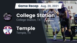 Recap: College Station  vs. Temple  2021