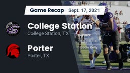 Recap: College Station  vs. Porter  2021