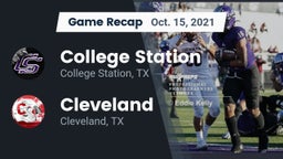 Recap: College Station  vs. Cleveland  2021