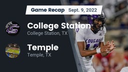 Recap: College Station  vs. Temple  2022
