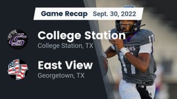 Recap: College Station  vs. East View  2022