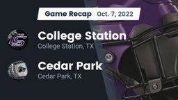 Recap: College Station  vs. Cedar Park  2022