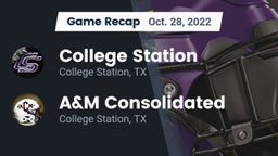 Recap: College Station  vs. A&M Consolidated  2022