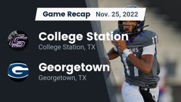 Recap: College Station  vs. Georgetown  2022