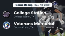 Recap: College Station  vs. Veterans Memorial  2022