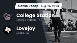 Recap: College Station  vs. Lovejoy  2023