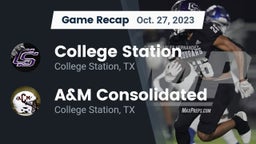 Recap: College Station  vs. A&M Consolidated  2023