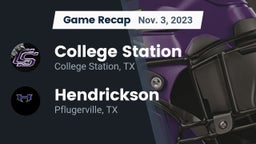 Recap: College Station  vs. Hendrickson  2023
