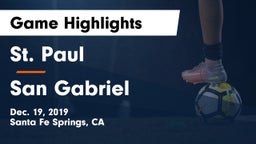 St. Paul  vs San Gabriel  Game Highlights - Dec. 19, 2019