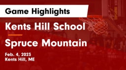 Kents Hill School vs Spruce Mountain  Game Highlights - Feb. 4, 2023
