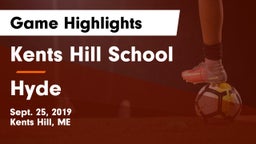 Kents Hill School vs Hyde  Game Highlights - Sept. 25, 2019