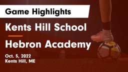 Kents Hill School vs Hebron Academy Game Highlights - Oct. 5, 2022