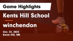 Kents Hill School vs winchendon Game Highlights - Oct. 22, 2022
