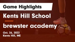 Kents Hill School vs brewster academy Game Highlights - Oct. 26, 2022