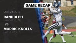 Recap: Randolph  vs. Morris Knolls  2016