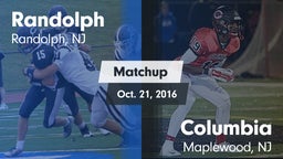 Matchup: Randolph  vs. Columbia  2016